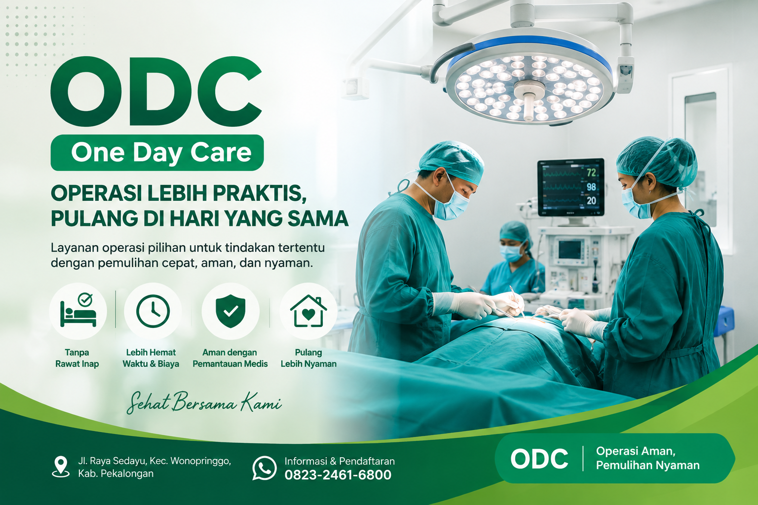 Layanan One Day Care (ODC): Solusi Operasi Bedah Ringan Tanpa Perlu Rawat Inap